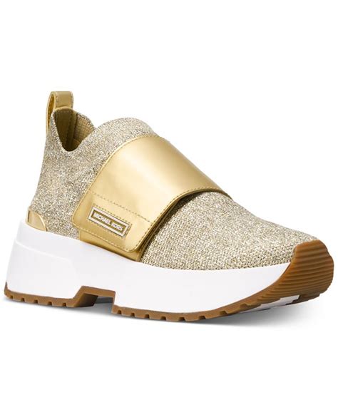 michael kors cosmo knit slip on trainer